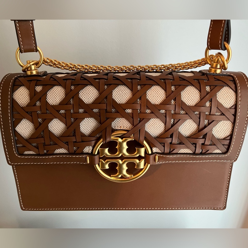 Tory Burch Miller Basket-Weave Shoulder bag